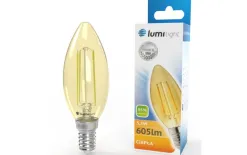 Lumilight ŻARÓWKA LED C35 FLMG E14 5,5W CIEPŁA LL4804 Sale