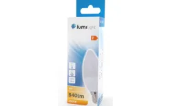 Lumilight ŻARÓWKA LED ŚWIECA C37 E14 8W CIEPŁA LL2145 Clearance