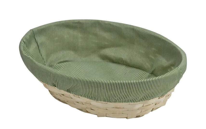 MPLCo Bambusowy koszyk dekoracyjny 29x21x7 owalny Clearance