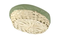 MPLCo Bambusowy koszyk dekoracyjny 29x21x7 owalny Clearance