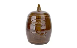 Chomik Beczka ceramiczna na ogórki 3,5 L brązowa Sale