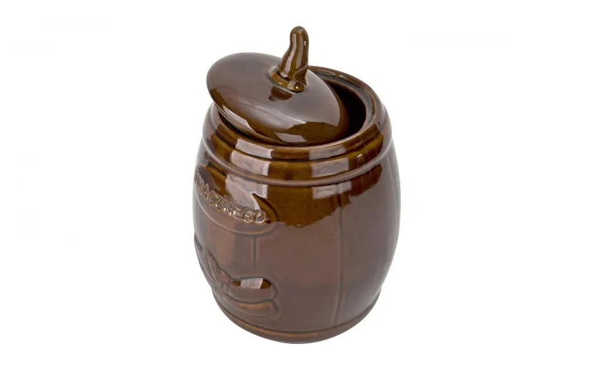 Chomik Beczka ceramiczna na ogórki 3,5 L brązowa Sale