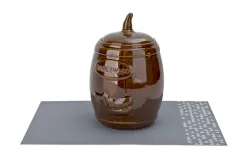 Chomik Beczka ceramiczna na ogórki 3,5 L brązowa Sale