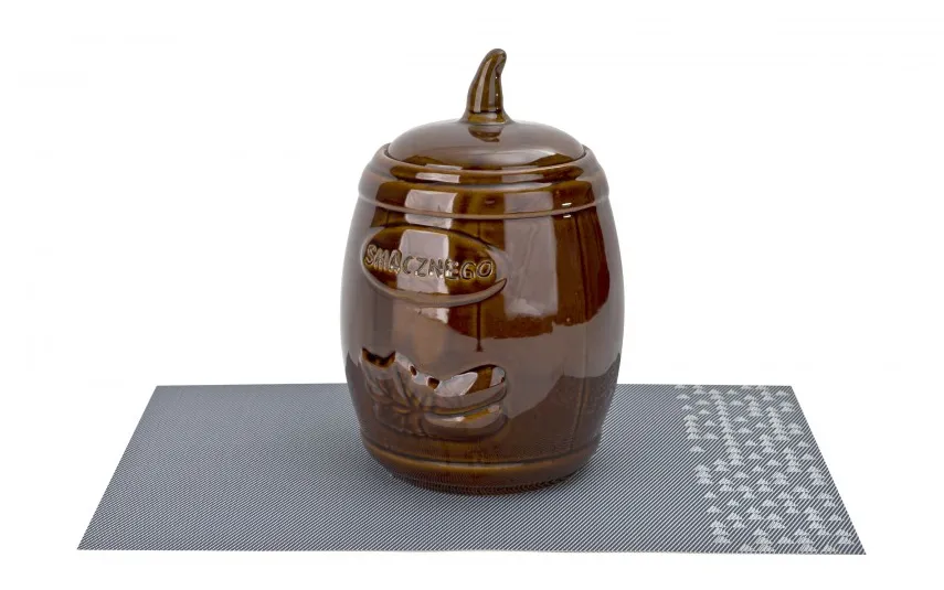 Chomik Beczka ceramiczna na ogórki 3,5 L brązowa Sale