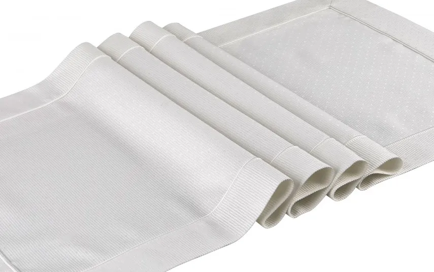 Witek Home Bieżnik na stół 50x150 cm Campania 099 Biały Fashion