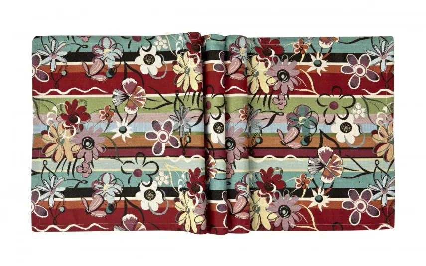 Witek Home Bieżnik na stół 50x150 cm Eden 5028/410 gobelinowy Hot