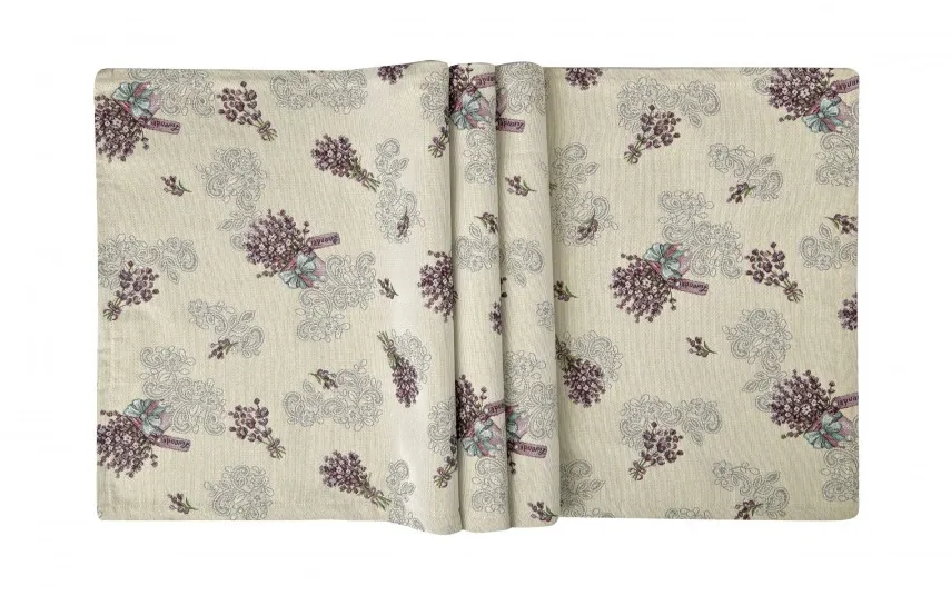 Witek Home Bieżnik na stół 50x150 cm Eden 1232/410 Lawendy gobelinowy Clearance