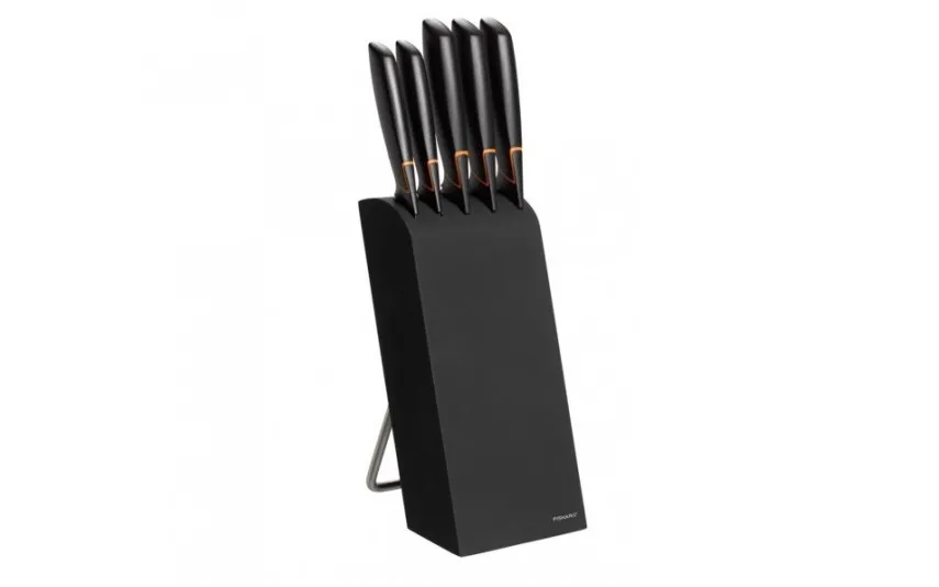 Fiskars Blok z nożami 5 el. Edge Hot