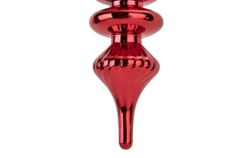 Ewax Bombka sopel 30 cm czerwono-biała plastikowa Outlet