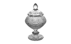 Zawiercie Huta Szkla Bomboniera kryształowa 16 cm 2328-TCH New