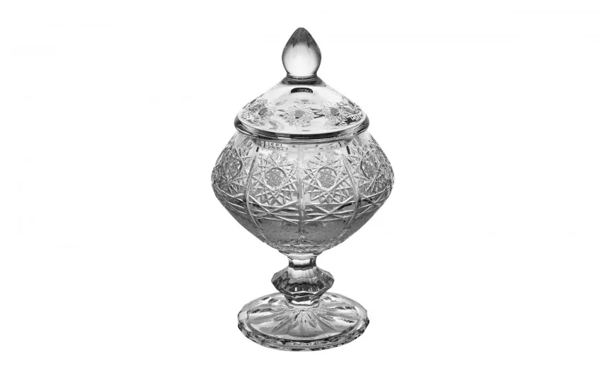 Zawiercie Huta Szkla Bomboniera kryształowa 16 cm 2328-TCH New