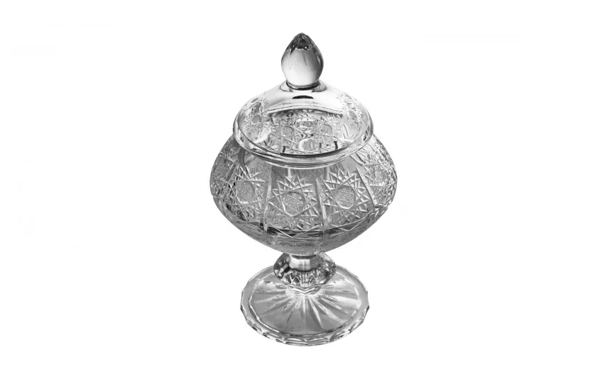 Zawiercie Huta Szkla Bomboniera kryształowa 16 cm 2328-TCH New