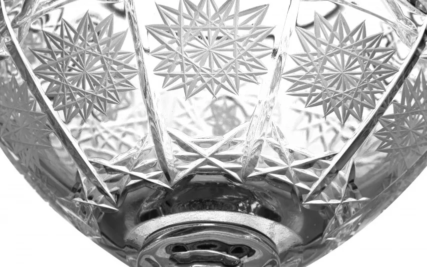 Zawiercie Huta Szkla Bomboniera kryształowa 16 cm 2328-TCH New