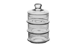 Sigma Glass Bombonierka piętrowa trójka H-22 cm New