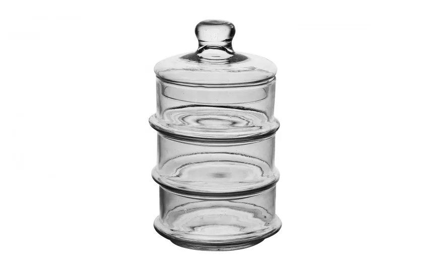 Sigma Glass Bombonierka piętrowa trójka H-22 cm New