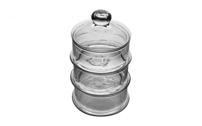Sigma Glass Bombonierka piętrowa trójka H-22 cm New