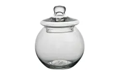 Sigma Glass Bombonierka szklana z pokrywą H-18 cm Sigma Hot