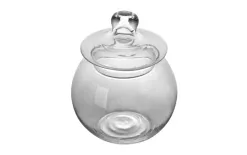 Sigma Glass Bombonierka szklana z pokrywą H-18 cm Sigma Hot