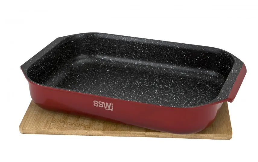 SSW Brytfanna aluminiowa 34,5x24,5 cm BBQ CHEF czerwona Sale