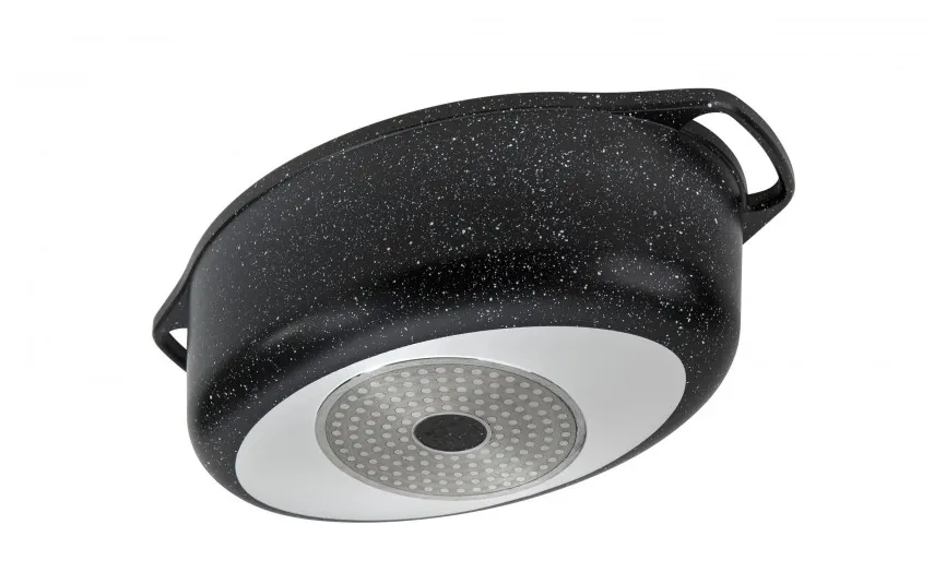SSW Brytfanna z pokrywą 4 L owalna Rosso z aluminium New