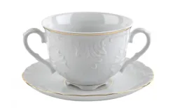Cmielow Bulionówka ze spodkiem Rococo New