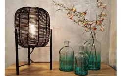 San Miguel Butelka ozdobna 19,5 cm Retro niebieska 5713 Outlet