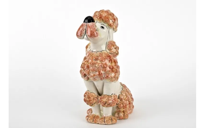 Witek Home Ceramiczna skarbonka Pies Pudel Biały Sale