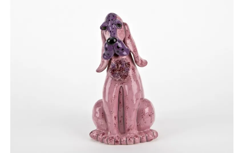 Witek Home Ceramiczny imbryk Pies różowy Fashion