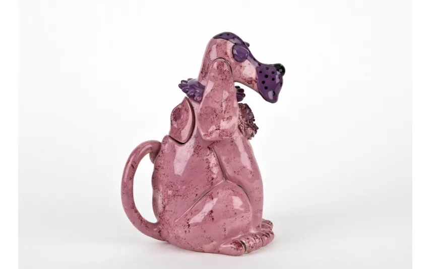 Witek Home Ceramiczny imbryk Pies różowy Fashion