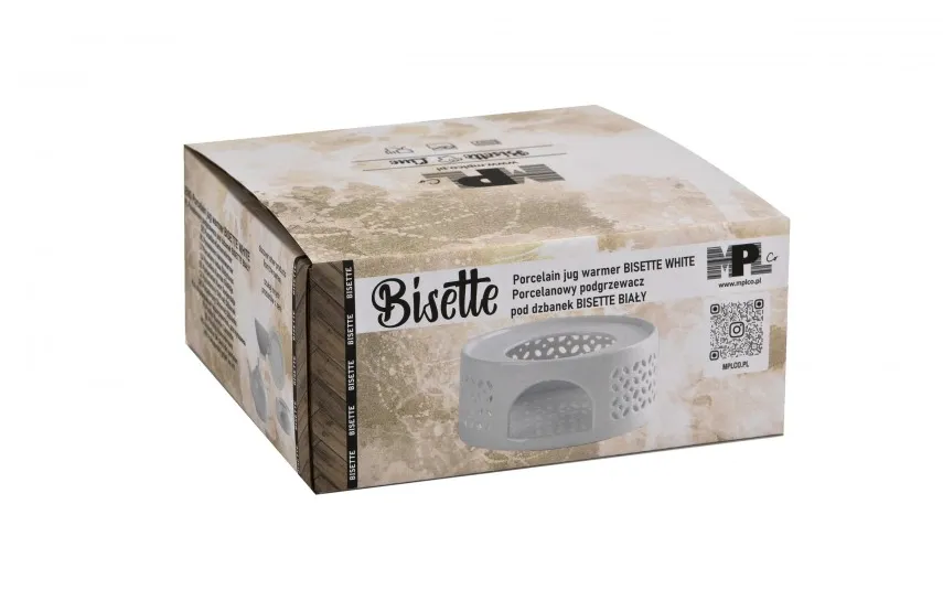 MPLCo Ceramiczny podgrzewacz do dzbanków Bisette BIAŁY B. New