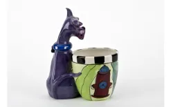 Witek Home Ceramiczny pojemnik Pies przy hydrancie Discount
