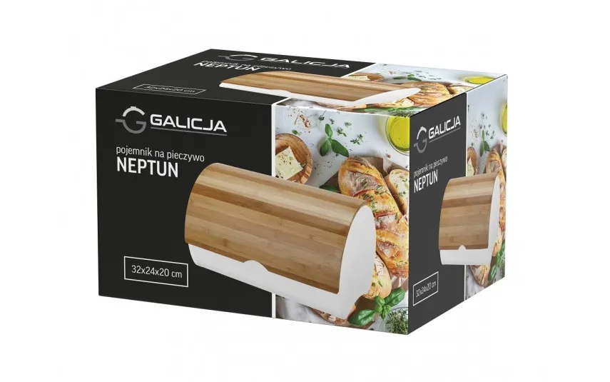 Galicja Chlebak pojemnik na pieczywo NEPTUN biały Hot