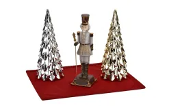 Ewax Choinka ceramiczna średnia srebrna New