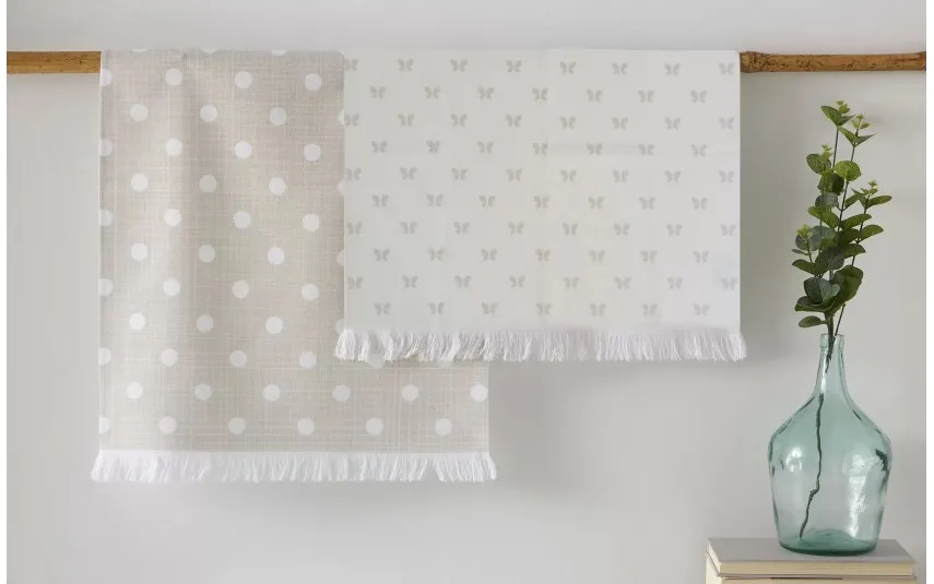 Manterol Ściereczka kuchenna 50x70 cm Multiusos Motyle beżowe 055 07 Discount
