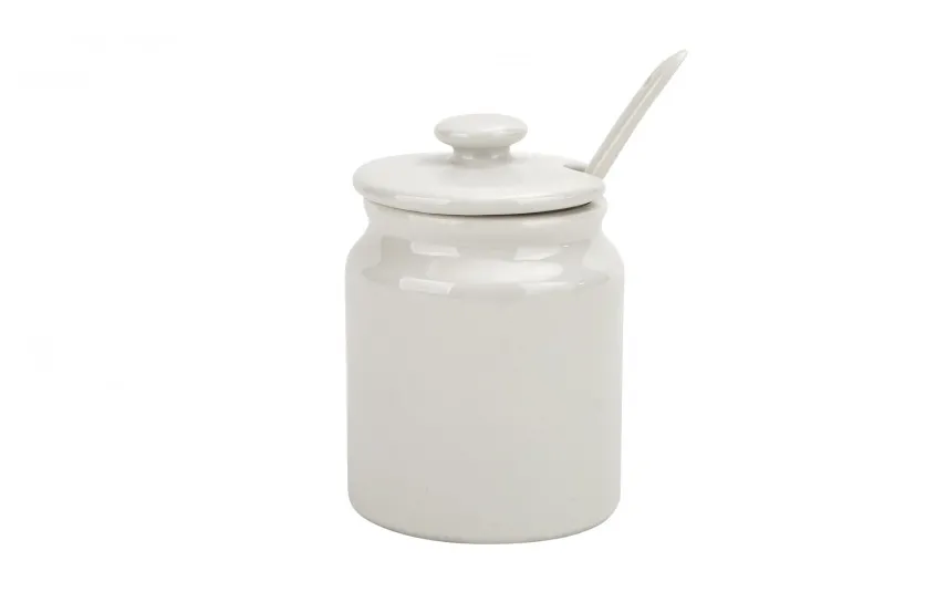MPLCo Cukierniczka porcelanowa 180 ml z łyżką i pokrywką Online