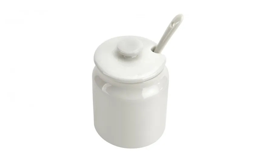 MPLCo Cukierniczka porcelanowa 180 ml z łyżką i pokrywką Online