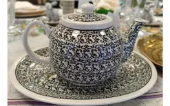 Boleslawiec Czajnik ceramiczny 1 L z pokrywką Bolesławiec Dekor 941 Discount