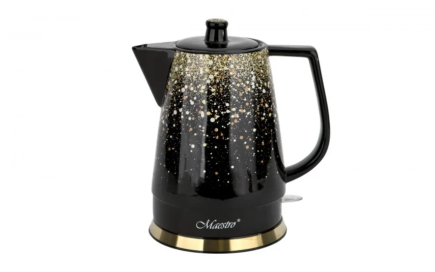 Maestro Czajnik elektryczny 1,5 L ceramiczny MR-074 Gold Fashion