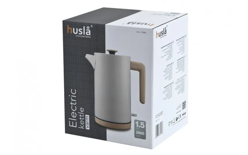 Husla Czajnik elektryczny 1,5L szary Clearance