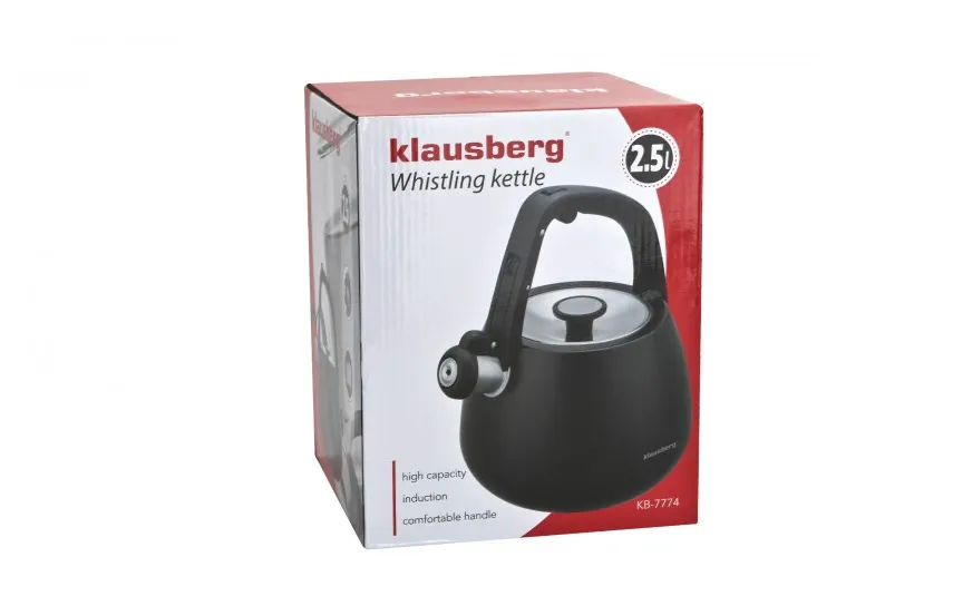 Klausberg Czajnik tradycyjny 2,5 L czarny KB-7774 Best