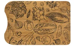 Tadar Deska bambusowa do krojenia 30,5x20,5 Warzywa Outlet