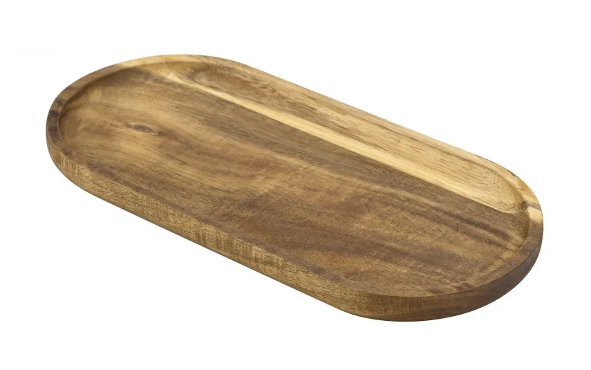 Inna Deska do serwowania taca akacjowa 30x15x2 cm owalna New