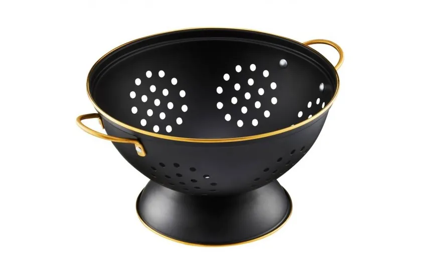 Ambition Durszlak cedzak z rączkami 24 cm Royal czarny Sale