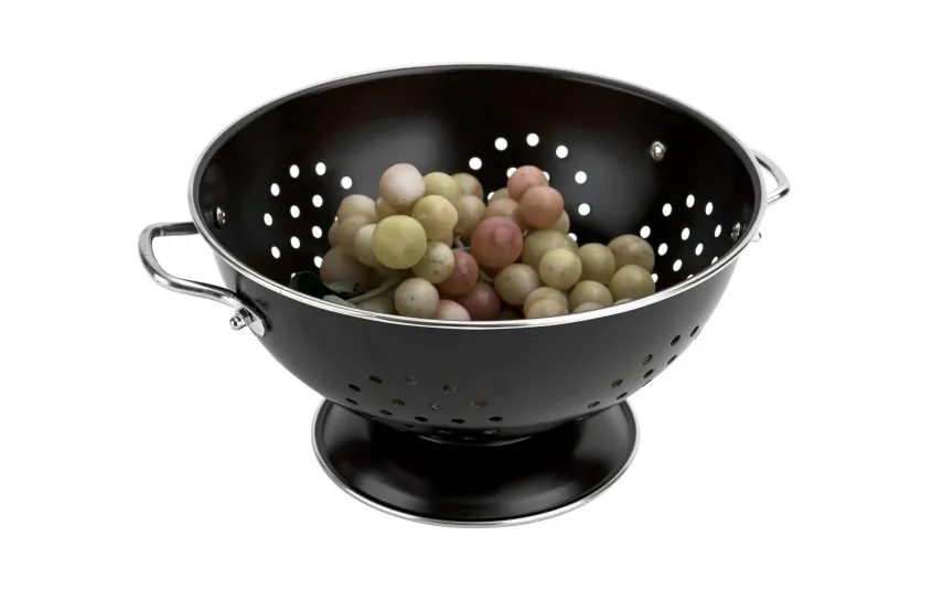 Inna Durszlak/cedzak metalowy 23 cm czarny MPL Best