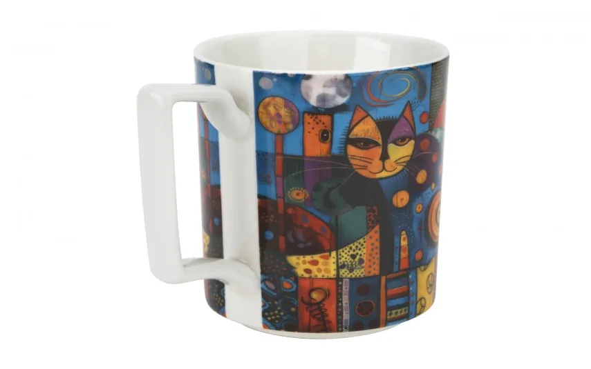 Duo Duży kubek porcelanowy 750 ml Modern Cat Best