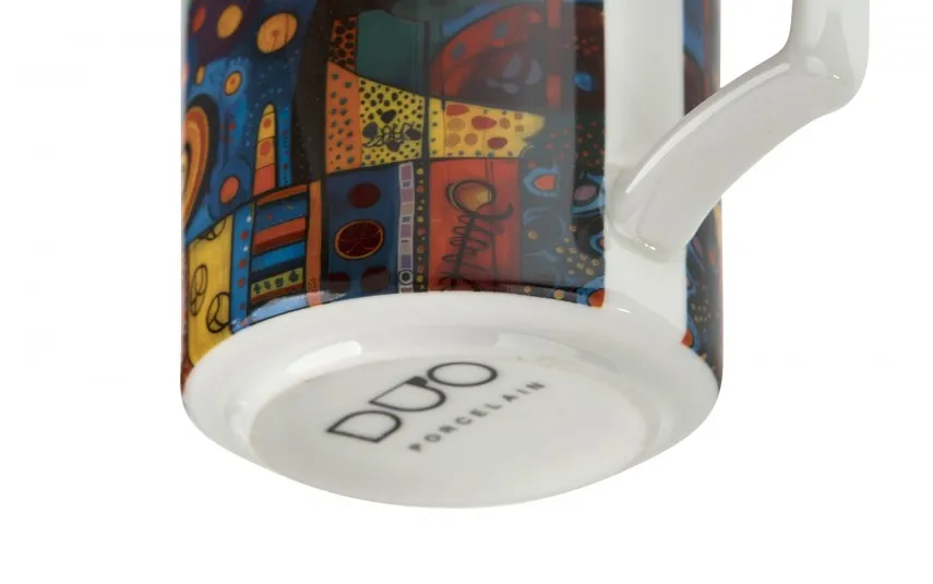 Duo Duży kubek porcelanowy 750 ml Modern Cat Best