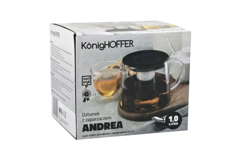KonigHOFFER Dzbanek do herbaty z zaparzaczem 1L Andrea Fashion