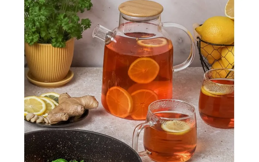 Tadar Dzbanek szklany do herbaty i lemoniady 2,2 L Nexo Fashion
