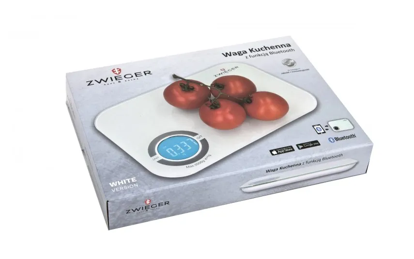 Zwieger Elektroniczna waga kuchenna bluetooth 4235 biała Hot