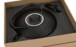 Witek Home Żeliwny czajnik 1,25 L z sitkiem SakuraTea czarny New